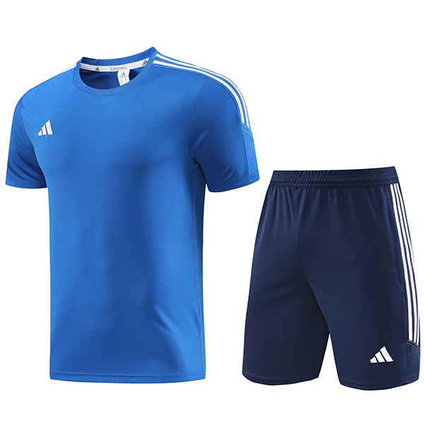 Adas training jersey sportswear uniform men's blue soccer shirt football short sleeve sports top t-shirt 2023-2024